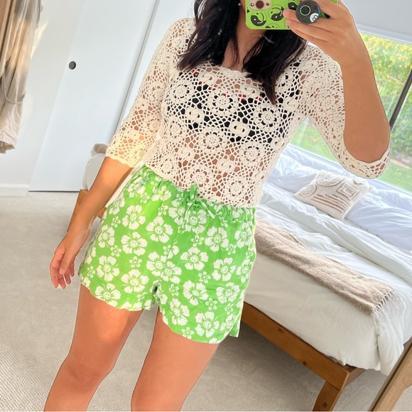 Holiday the Label green floral short set - Picture 4 of 13
